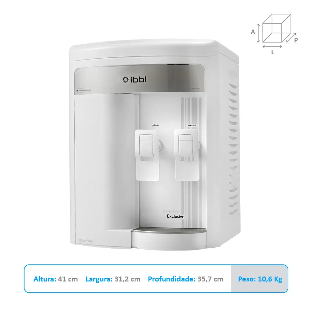 Purificador de Água FR600 Exclusive com Compressor Branco BIVOLT